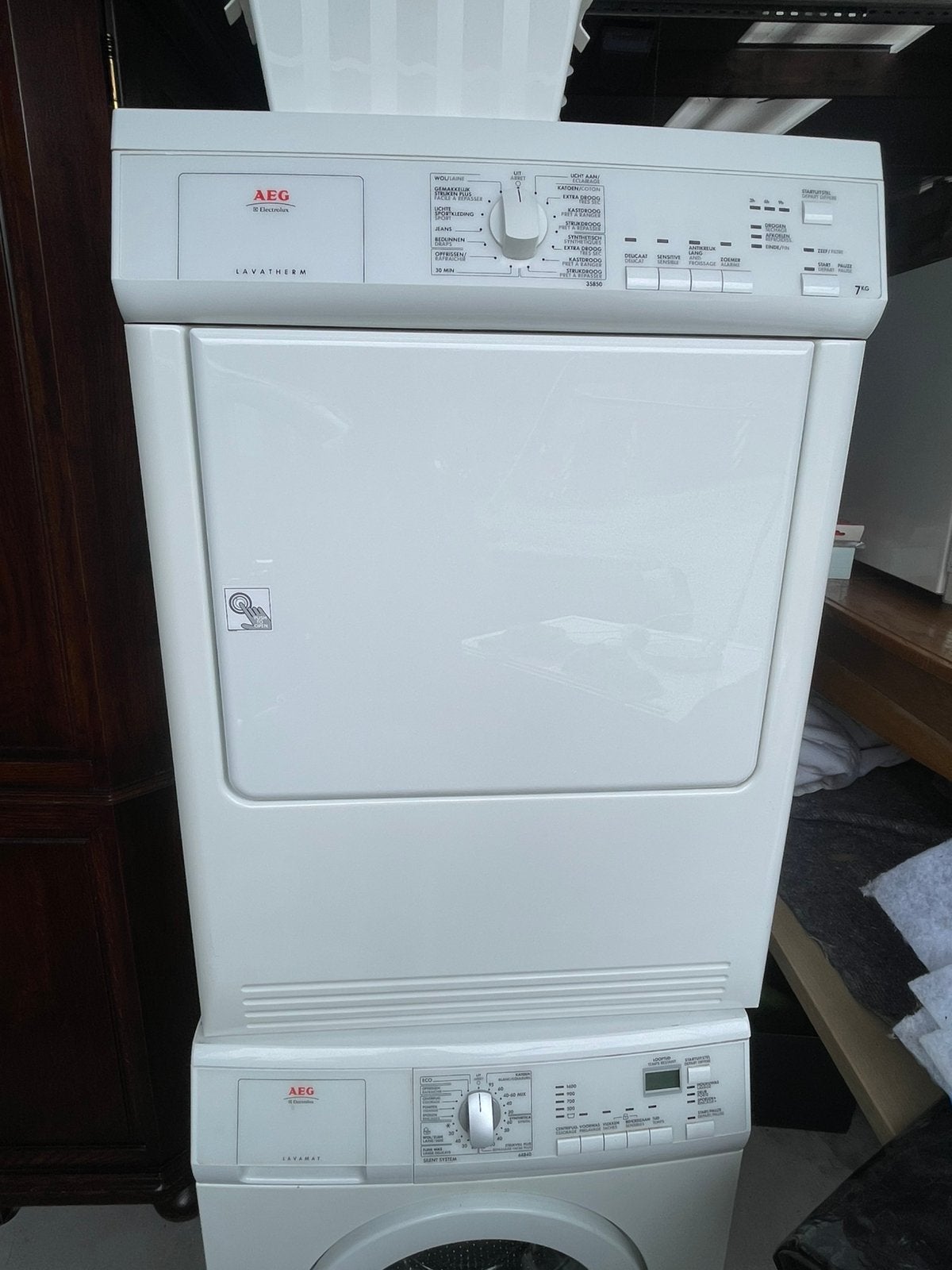 Sécheur AEG Lavatherm T35850 - 7 kg - échappement, Enlèvement, Utilisé, Évacuation d'air