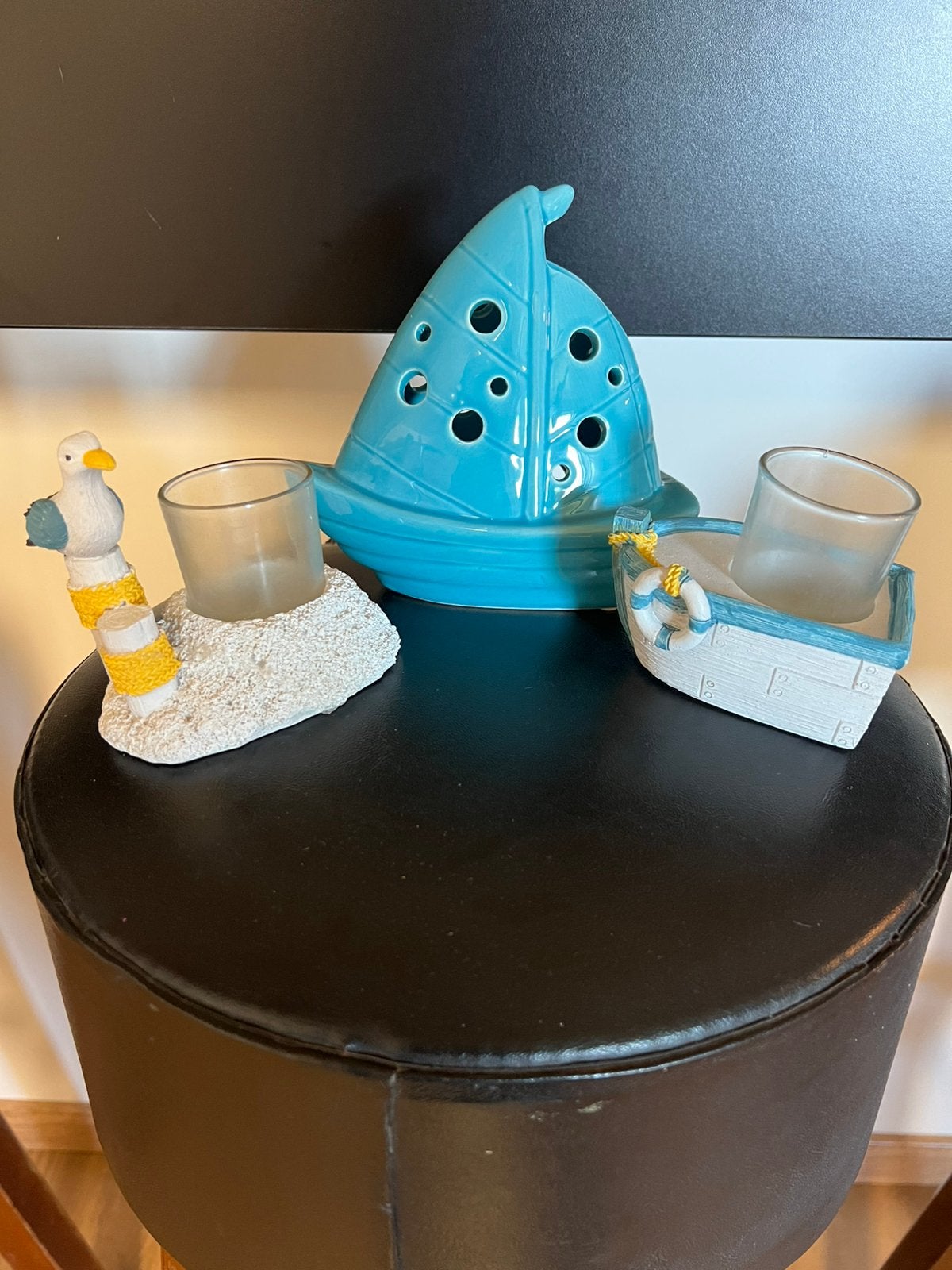 Theelichthouders zomer decoratie, Ophalen, Zo goed als nieuw