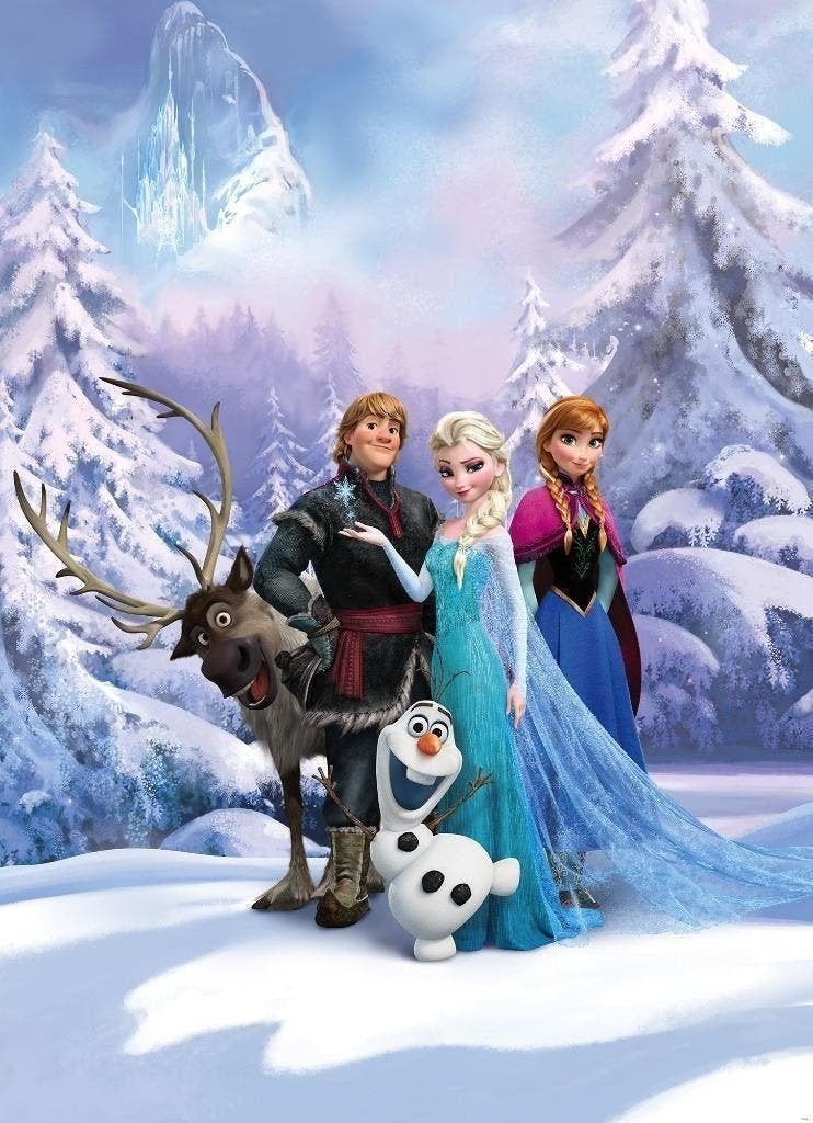Disney Frozen Behang Winter - 184x254 cm - Gratis Verzending, Envoi, Neuf, Décoration murale