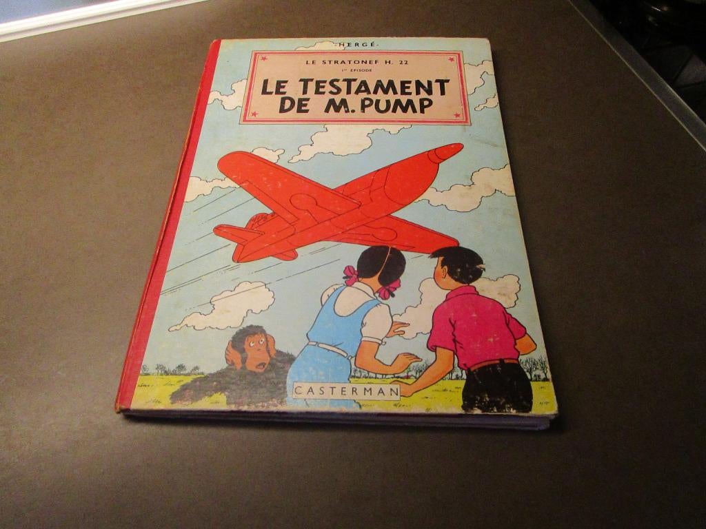 Le testament de Mr. Pump - 1951, Boeken, Gelezen, Eén stripboek, Ophalen of Verzenden, Herge