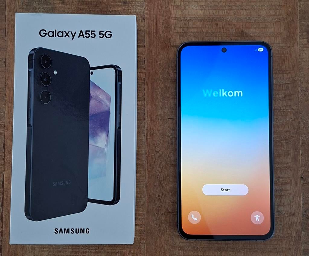 Samsung Galaxy a55 5g 128 gb navy, Blauw, Touchscreen, Ophalen of Verzenden, Zo goed als nieuw
