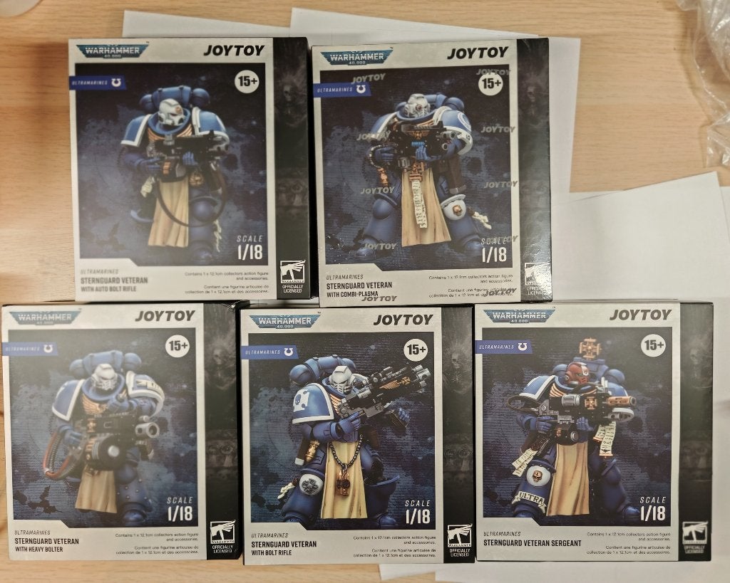 Joytoy Warhammer 40k Ultramarines 5 sternguards 1/18, Enlèvement ou Envoi, Neuf