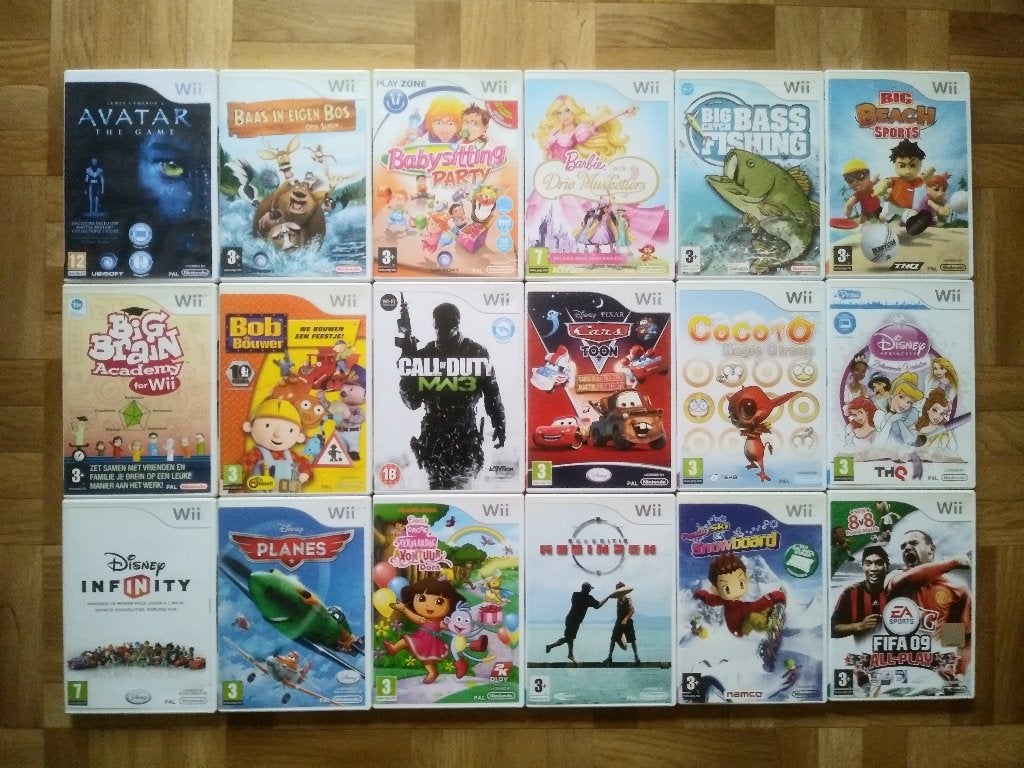 99 Wii spellen vanaf 2€ tot 20€, 10% korting vanaf 5 stuks, Avontuur en Actie, Ophalen of Verzenden, Zo goed als nieuw, Eén computer