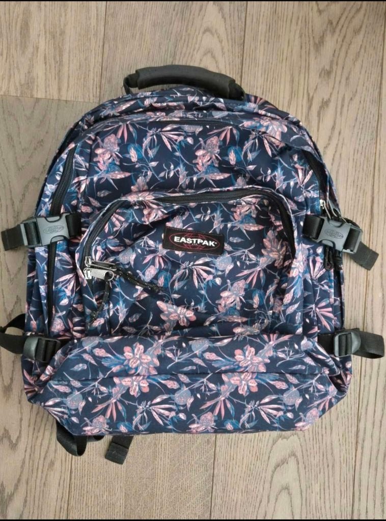 Grand sac à livres Eastpak à imprimé floral, Enlèvement ou Envoi, 30 à 40 cm, 30 à 40 cm, Utilisé