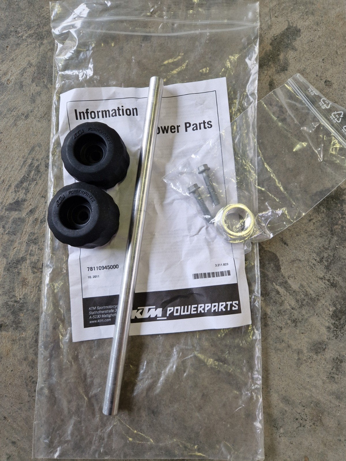 ktm powerparts achter crash pads 690 smcR, Motoren, Particulier, Nieuw
