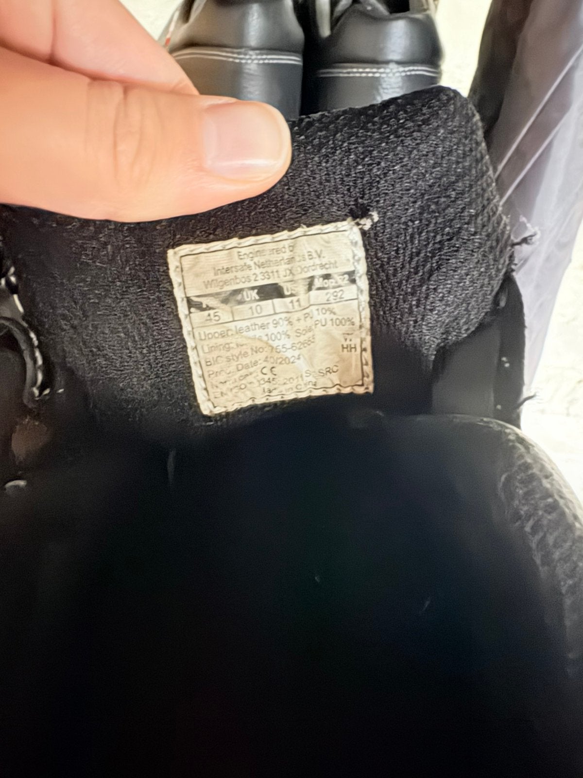 My-T-Gear werkschoenen / veiligheidsschoenen maat 45, Ophalen, Zwart, Zo goed als nieuw, Werkschoenen