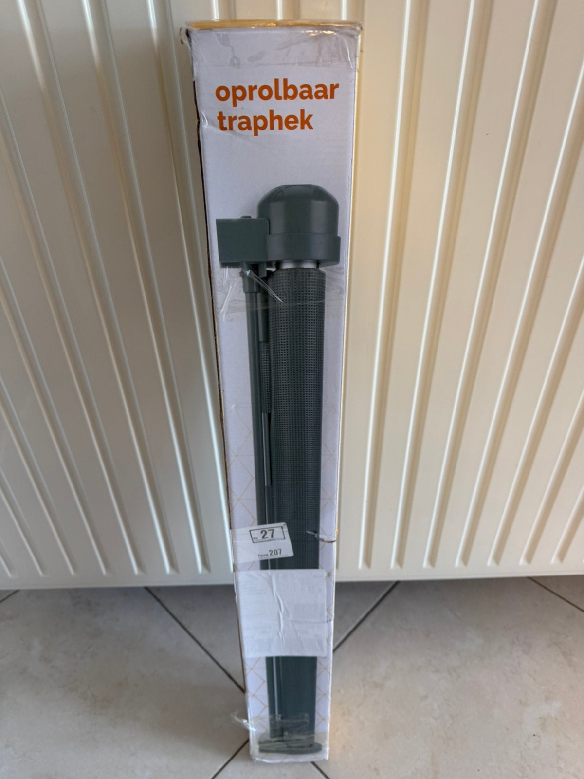 NIEUW oprolbaar traphekje, Kinderen en Baby's, Ophalen, Oprolhekje, 115 cm of meer, Nieuw