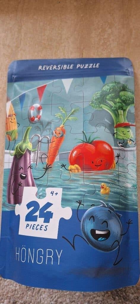 HÖNGRY omkeerbare puzzel (24 stuks - ongeopend), Ophalen, 10 tot 50 stukjes, Nieuw, 4 tot 6 jaar