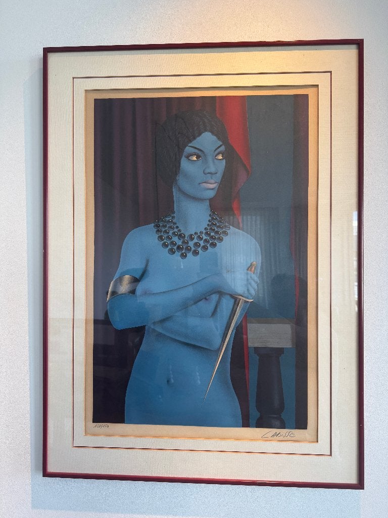 Felix Labisse - ingekaderd en gesigneerd, Antiek en Kunst, Genummerd, Ophalen, Lithografie