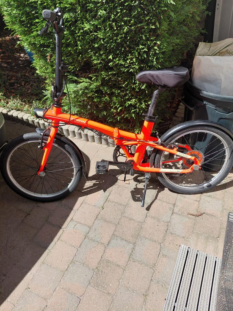Plooie fiets, Ophalen