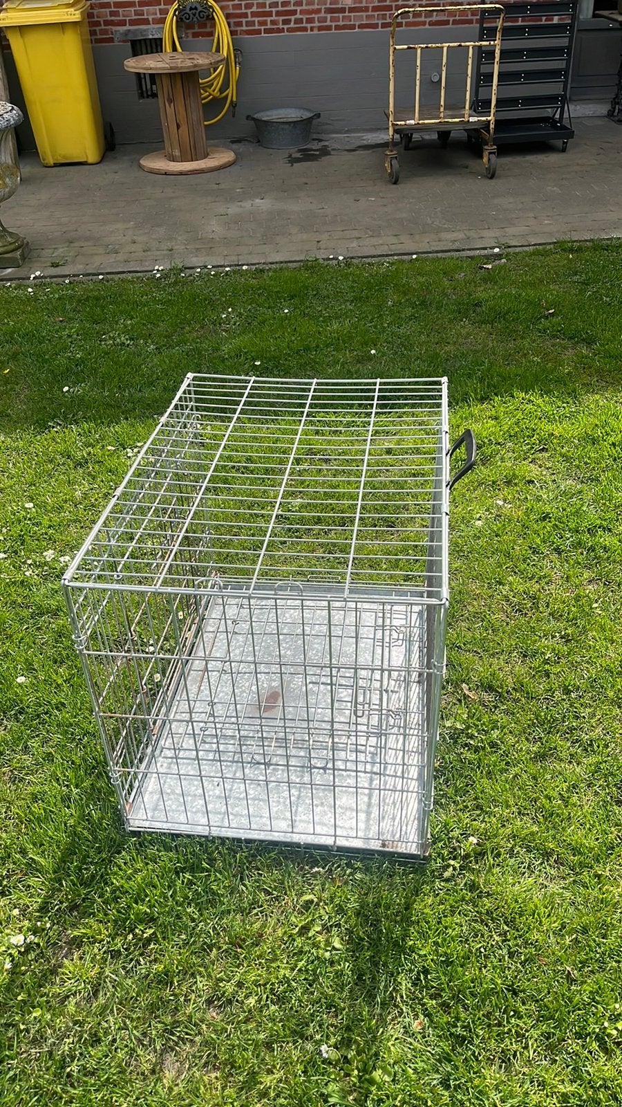 Honden bench kooi, Dieren en Toebehoren, Hondenhokken, Ophalen, Hondenkennel, Gebruikt, Minder dan 65 cm