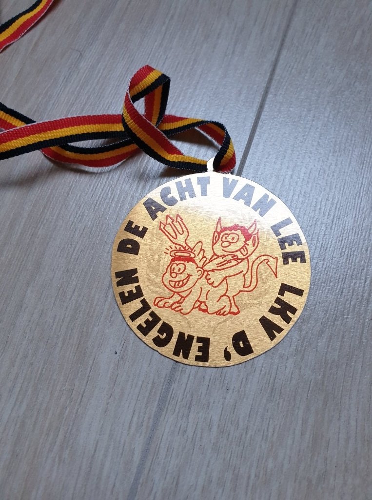 Carnaval medaille Lede L.K.V. D'engelen, Ophalen of Verzenden