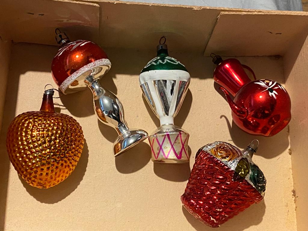 Antieke kerstballen, Ophalen of Verzenden, Zo goed als nieuw
