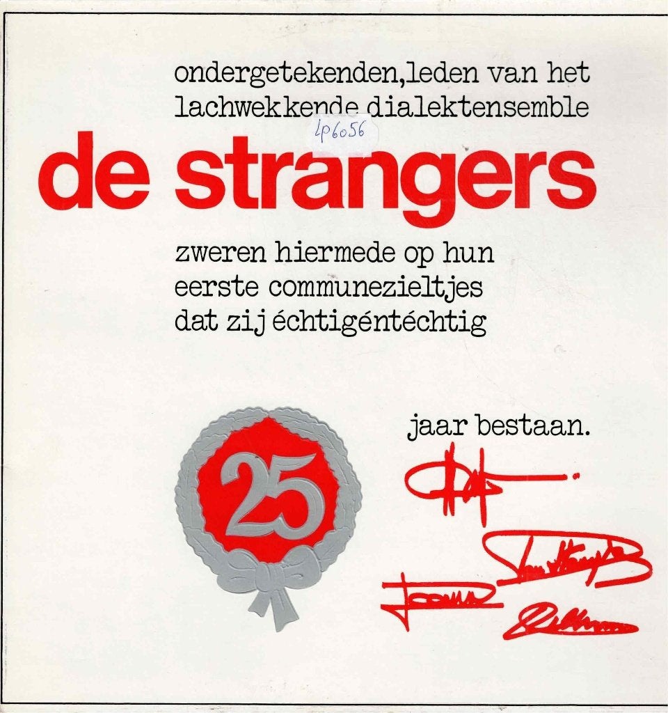 Vinyl, LP  /  De Strangers – 25 Jaar, Ophalen of Verzenden, 1970 - 1979, Overige formaten