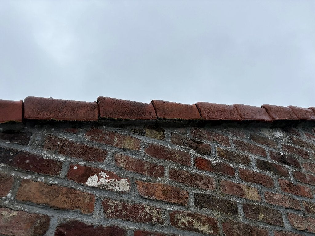 Pottelberg kantpannen, Doe-het-zelf en Bouw, Ophalen, Gebruikt, Steen of Klei, Dakpannen