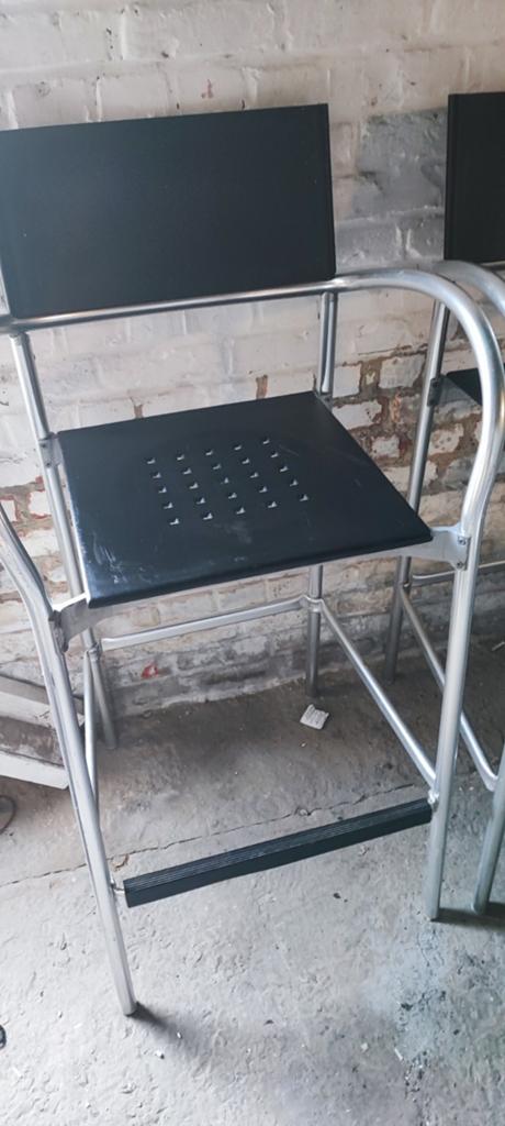 4 chaise style bar, Enlèvement, Aluminium