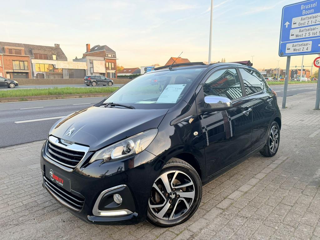 Peugeot 108 Open Air *ROLAND GARROS* 2015 1.2i Navi Camera, Auto's, Stof, Euro 6, Cabriolet, 1198 cc