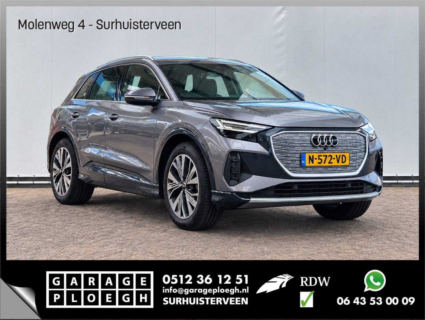 Audi Q4 e-tron 40 edition 77 kWh Soh 92% Leer Trekhaak Carpl, Auto's, Automaat, 510 km, Parkeersensor, SUV of Terreinwagen