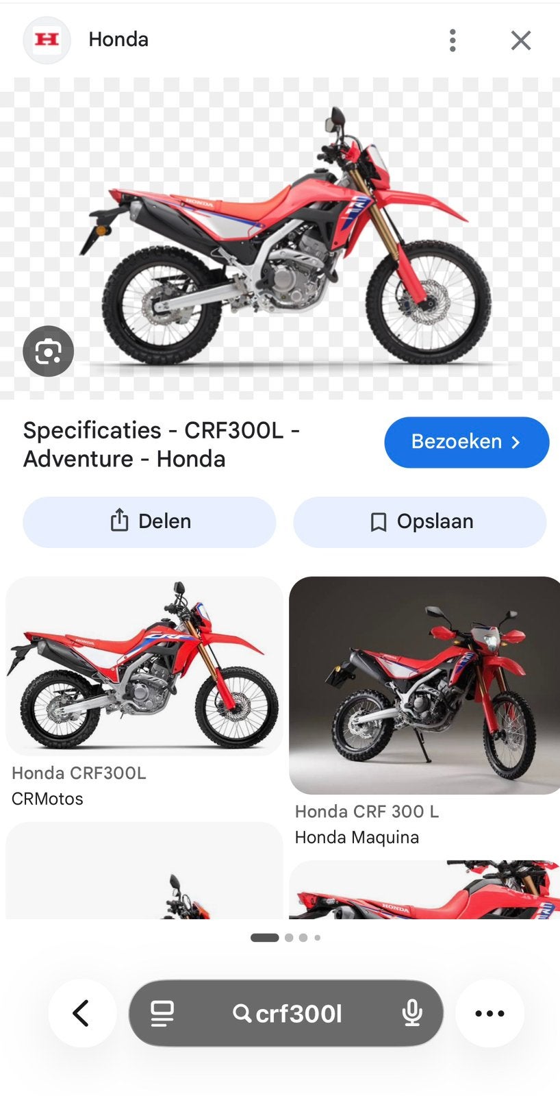 ✅✅✅GEZOCHT Crf300l.  ✅✅✅Crf 300.  ✅✅GEZOCHT ✅✅, Motoren, Particulier