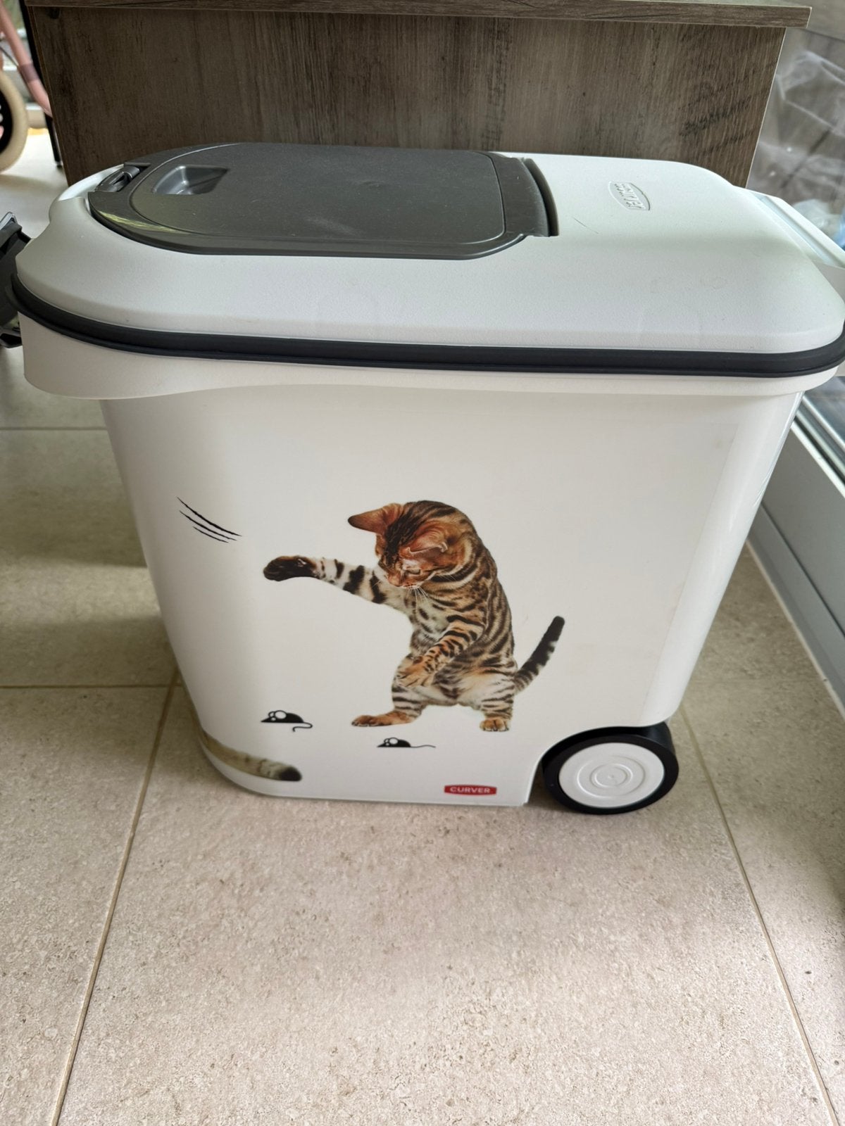 Conteneur à croquettes 35L/12Kg - love pets - Chat, Enlèvement, Utilisé