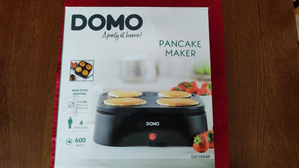 Nog nieuw Domo pancake maker voor 4 personen, Ophalen