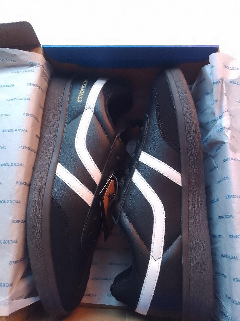 nieuw 45 jack & jones sneakers zola in doos, Kleding | Heren, Schoenen, Verzenden, Zwart, Nieuw, Jack&Jones