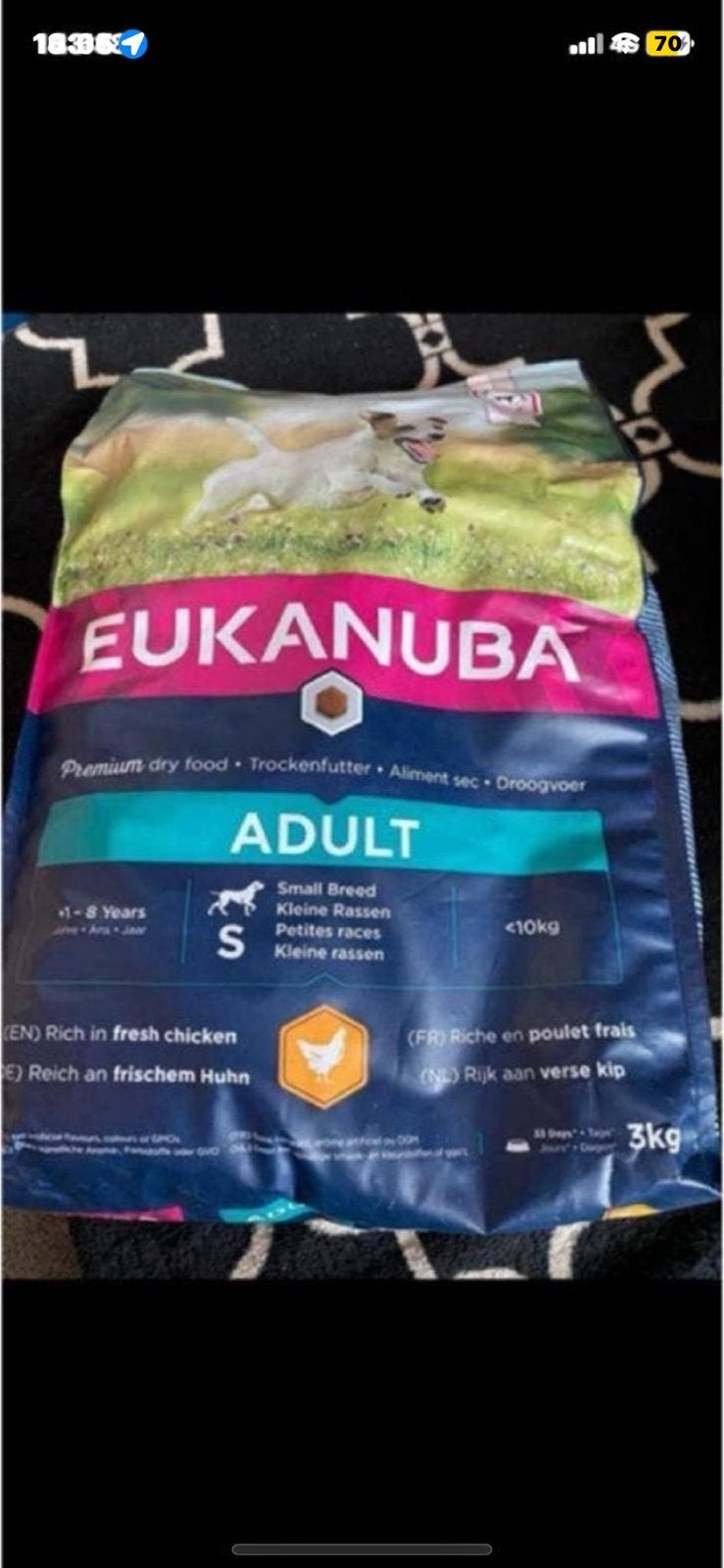 Eukanuba Adult kleine rassen 3kg, Ophalen