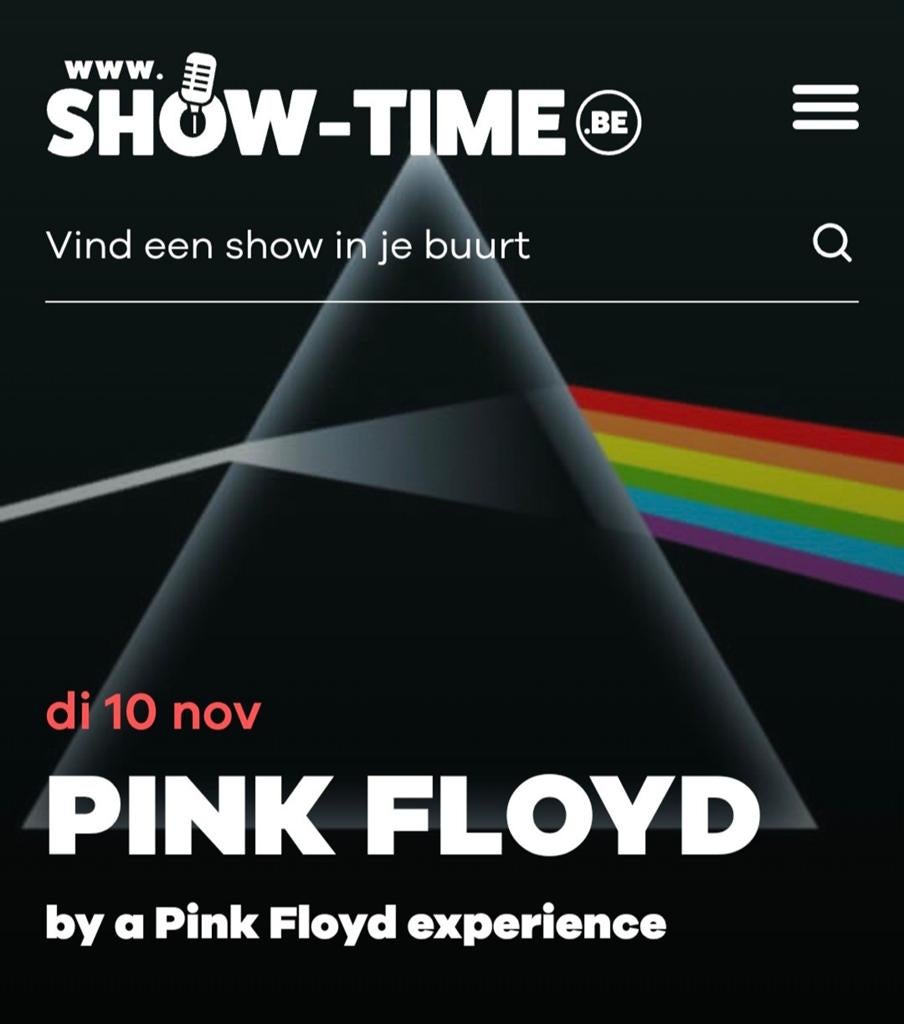 Pink Floyd Bruges, 10 novembre 2026