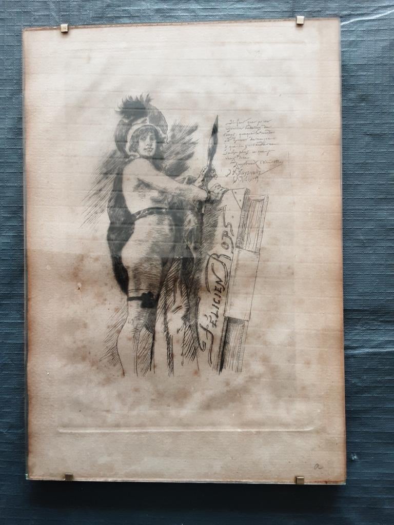 Kunstwerk La Muse de Rops, Antiek en Kunst, Ophalen
