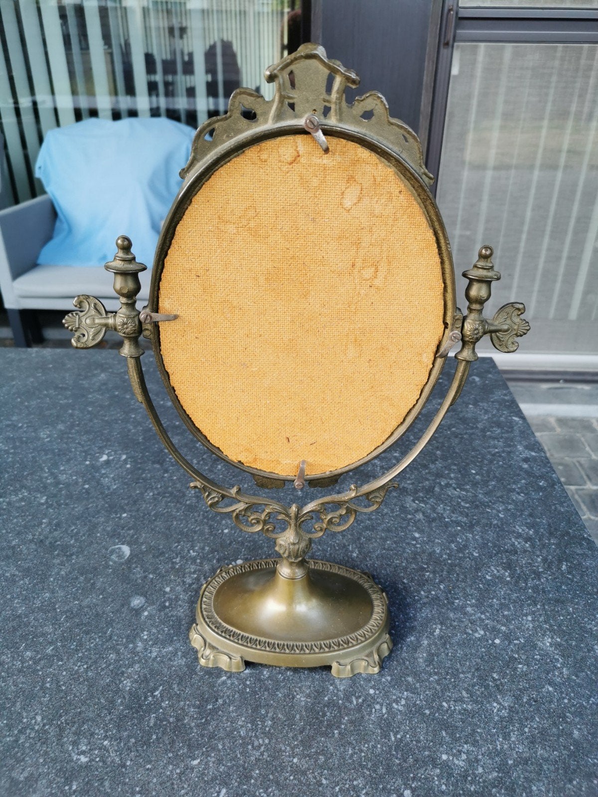 Koperen rétro fotokader, Antiek en Kunst, Ophalen of Verzenden