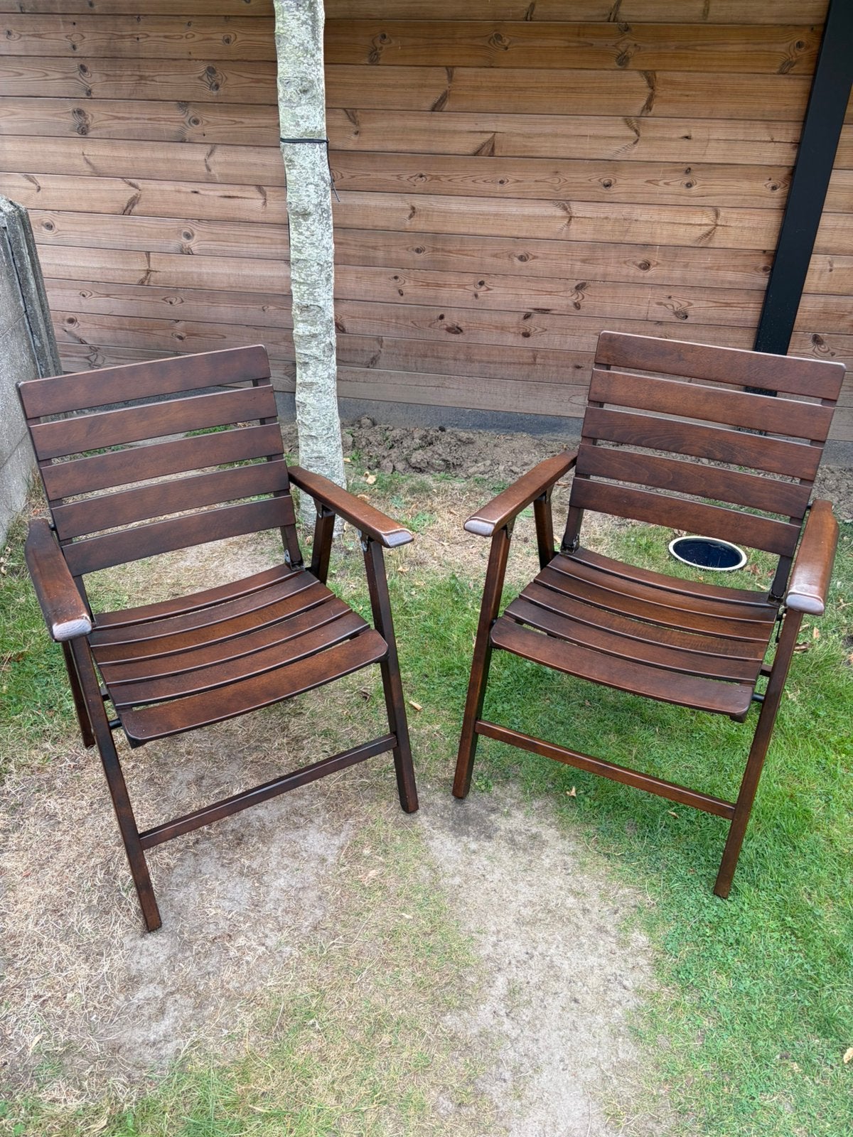 Tuinstoelen merk Sieger, Tuin en Terras, Ophalen, Zo goed als nieuw, Verstelbaar