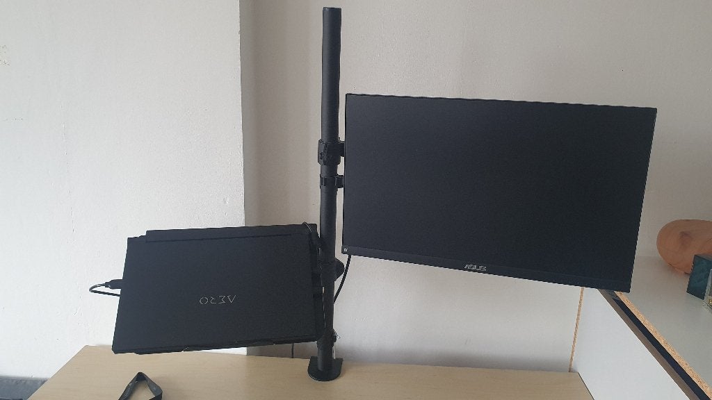 computermonitorstandaard, Computers en Software, Overige Computers en Software, Ophalen, Zo goed als nieuw