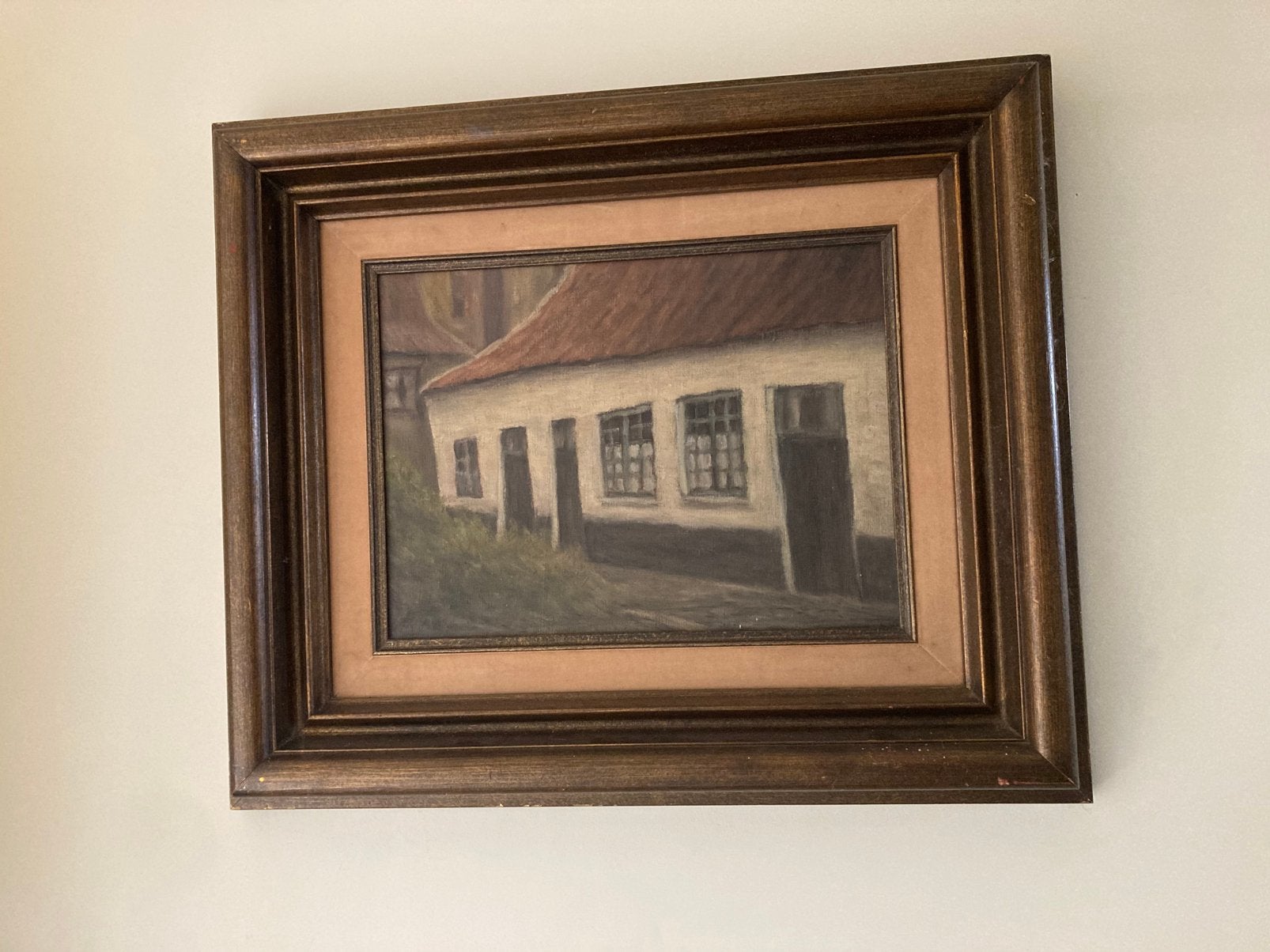 Schilderij boerderij van Gudo Walfaert, Ophalen