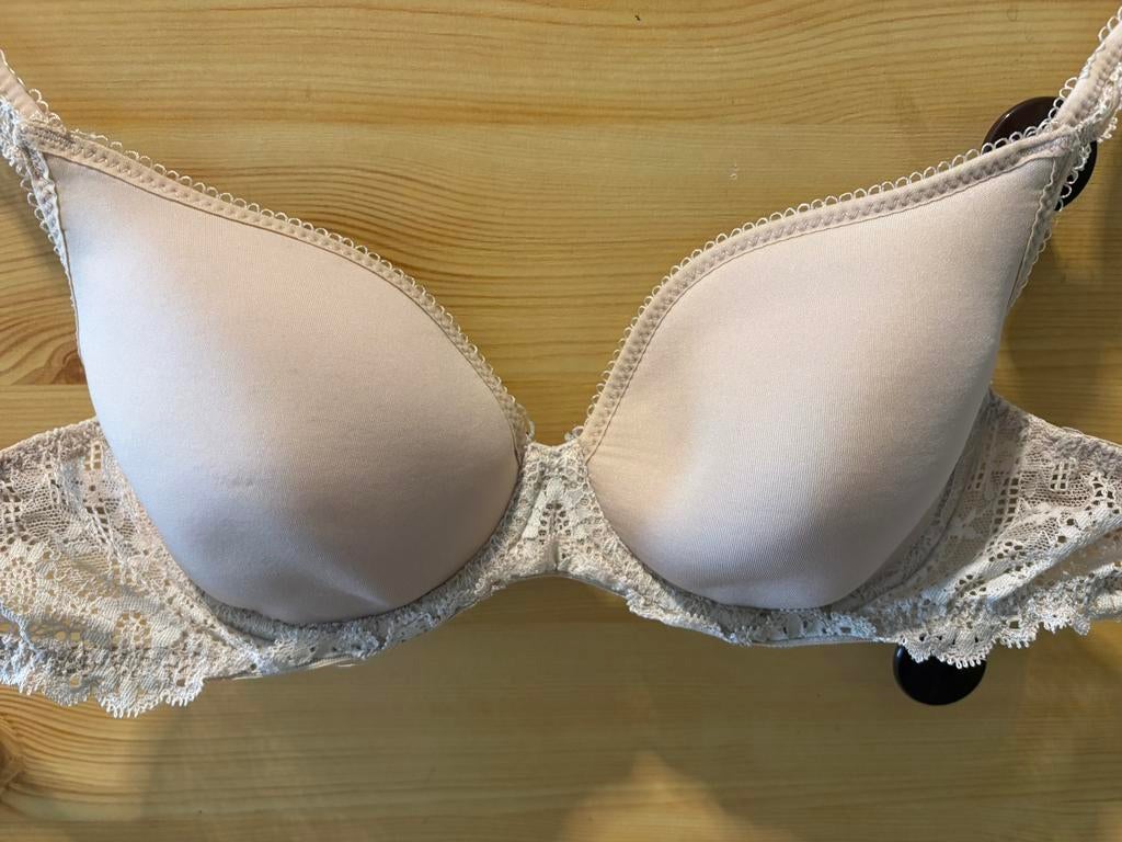 Beige bh van Simone Pérèle (75B)., Ophalen of Verzenden, Beige, BH