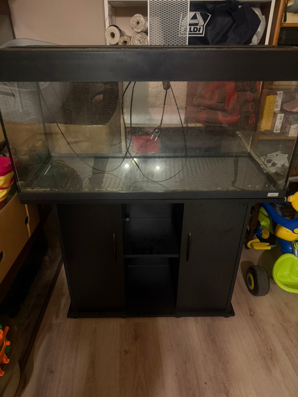 Aguarıum kast 100/40/50 decoratıe zant ik kan je berengen, Dieren en Toebehoren, Ophalen of Verzenden, Zo goed als nieuw