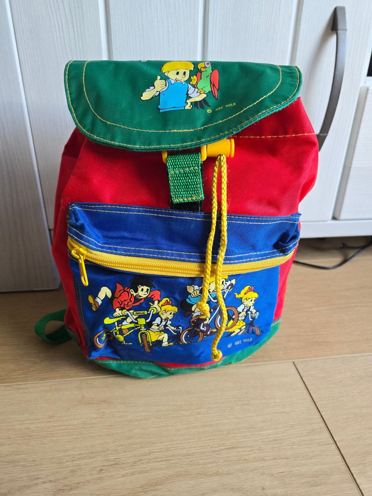 vintage 90s Het volk Jommeke rugzak, Ophalen of Verzenden