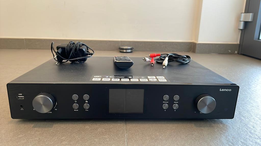 Lenco DIR250BK radio - Bluetooth - dab+ - spotify - USB, Ophalen of Verzenden, Zo goed als nieuw, Radio