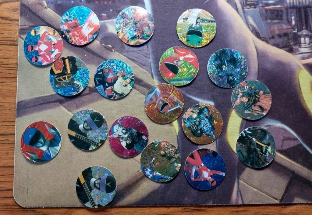 Pog power rangers made in taiwan, Enlèvement, Flippos en vrac