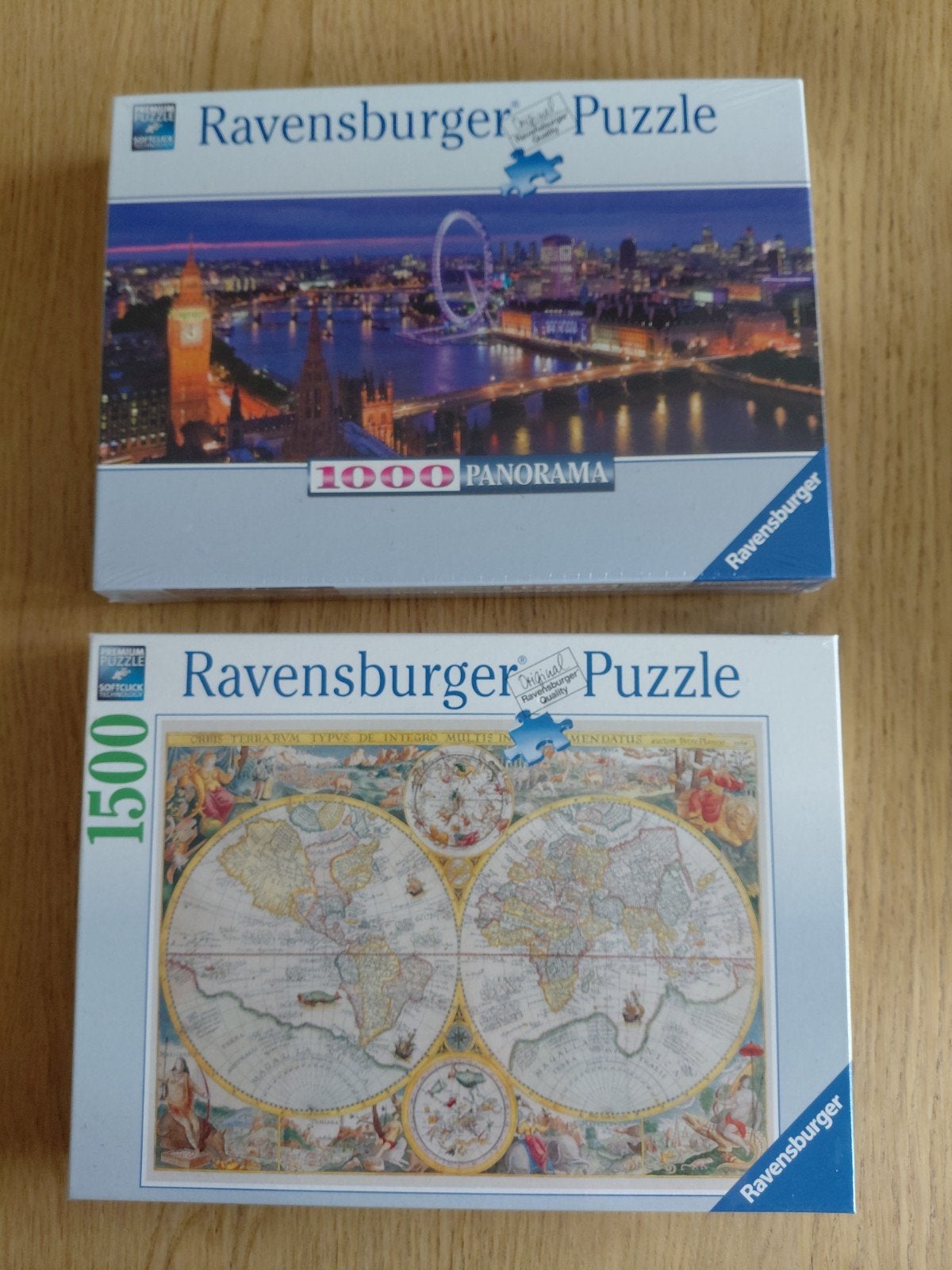 2 nieuwe Ravensburger puzzels, Ophalen of Verzenden, 500 t/m 1500 stukjes, Nieuw, Legpuzzel
