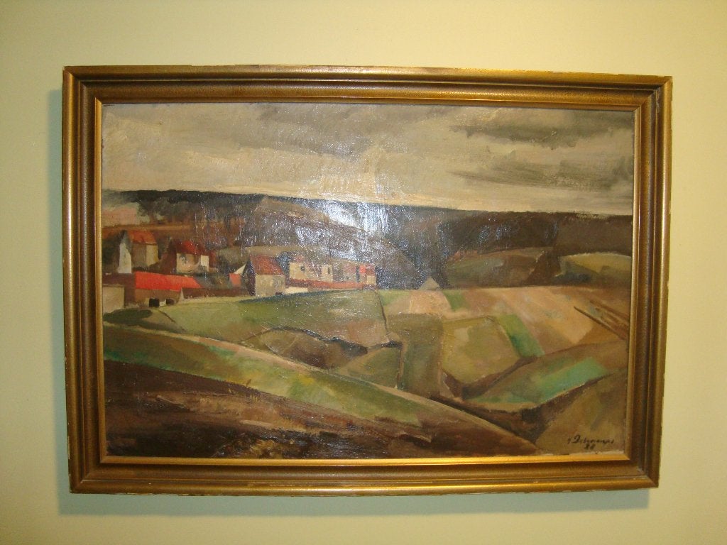 Peinture de HENRI DESCAMPS (1898-1990), Antiquités & Art, Art | Peinture | Classique, Paysage, Expressionniste, Enlèvement, Toile