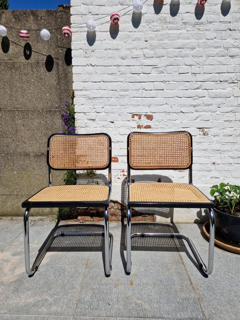 Marcel Breuer Cesca stoelen 100€/stoel, Maison & Meubles, Chaises, Enlèvement, Noir