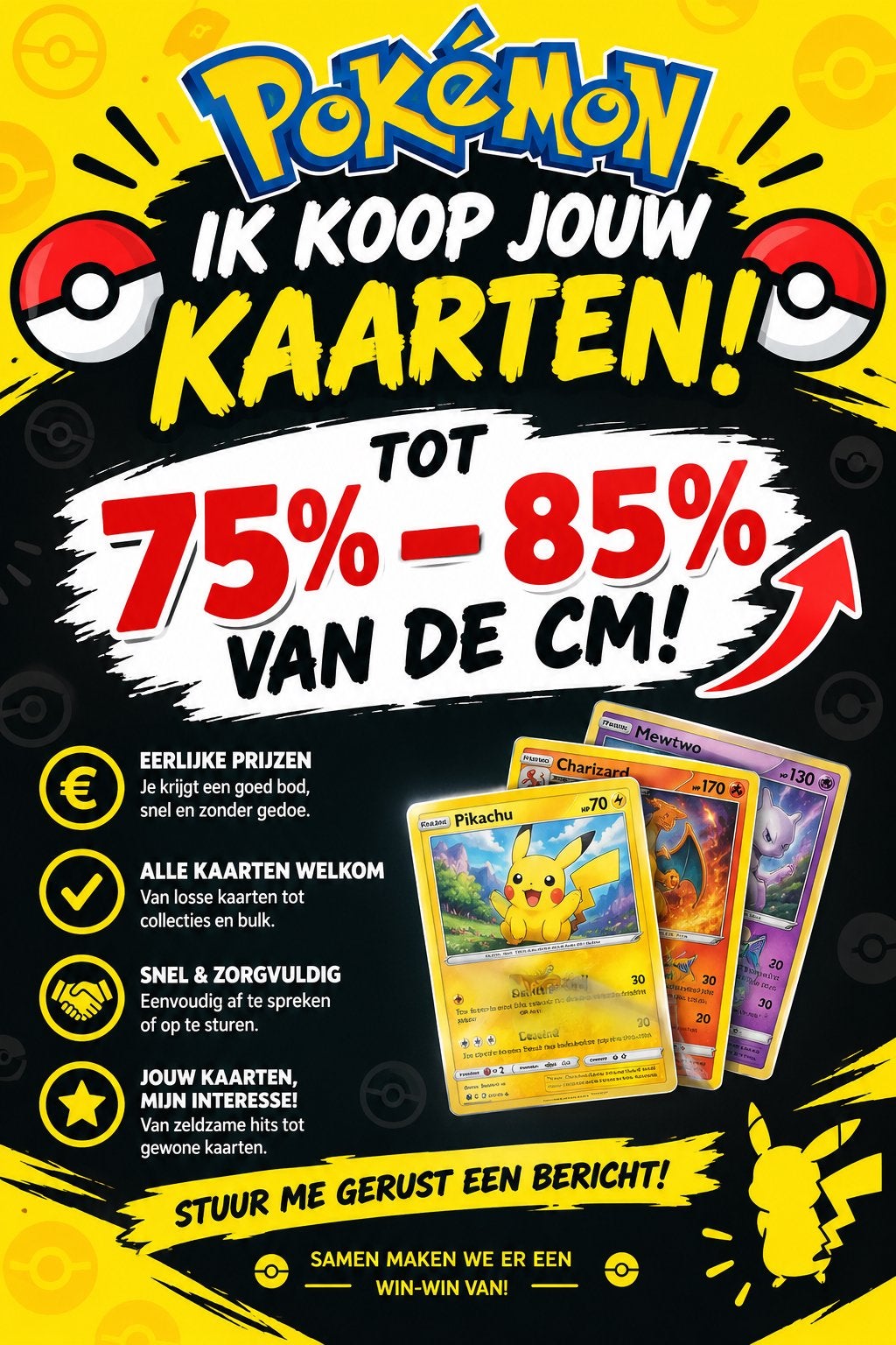 Pokemon kaarten gezocht, Ophalen of Verzenden