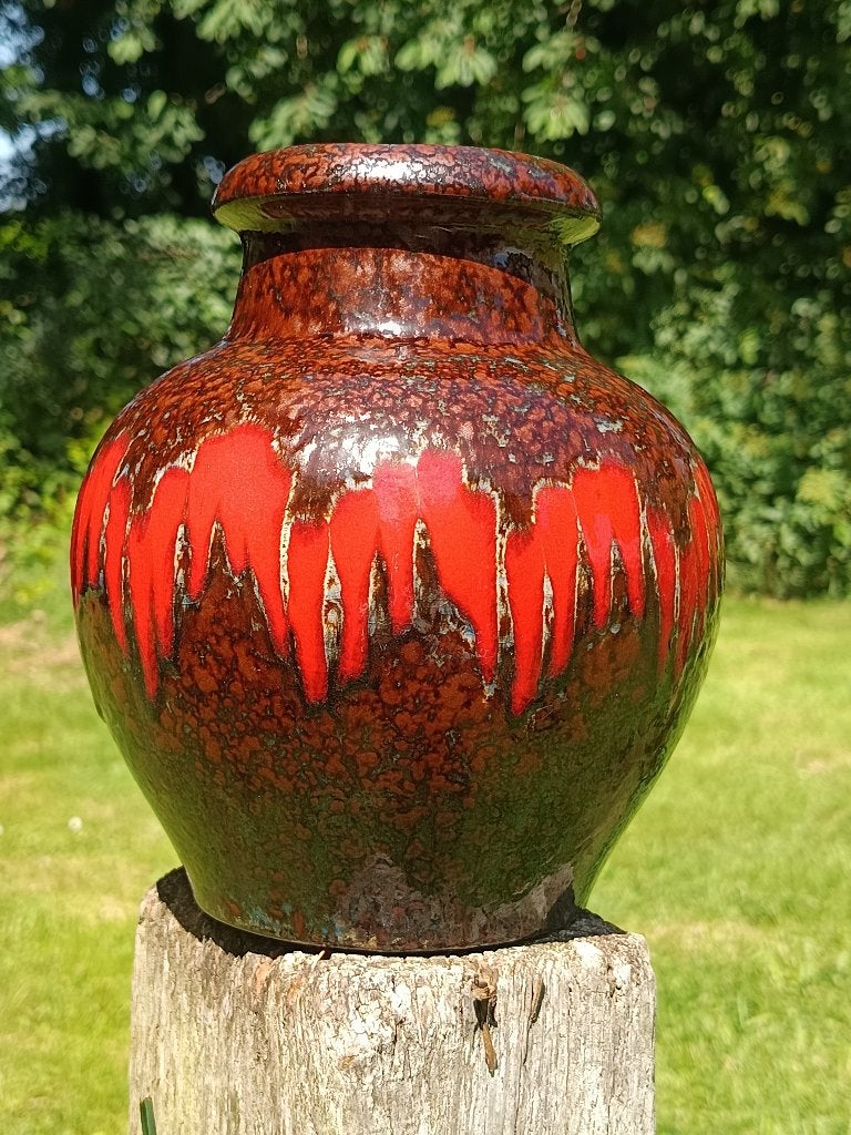Vintage vaas West Germany Scheurich, Antiek en Kunst, Verzenden