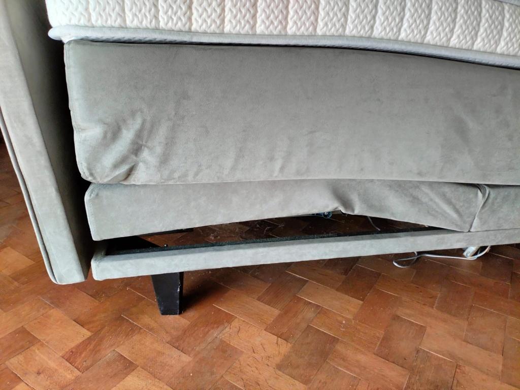 Elektrisch boxspringbed 140x200 - Gloednieuwe staat, Huis en Inrichting, Ophalen, Velours premium, Tweepersoons, 140 cm