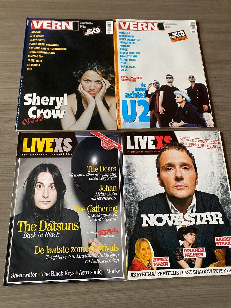4 muziektijdschriften, Collections, Enlèvement ou Envoi, Journal ou Magazine