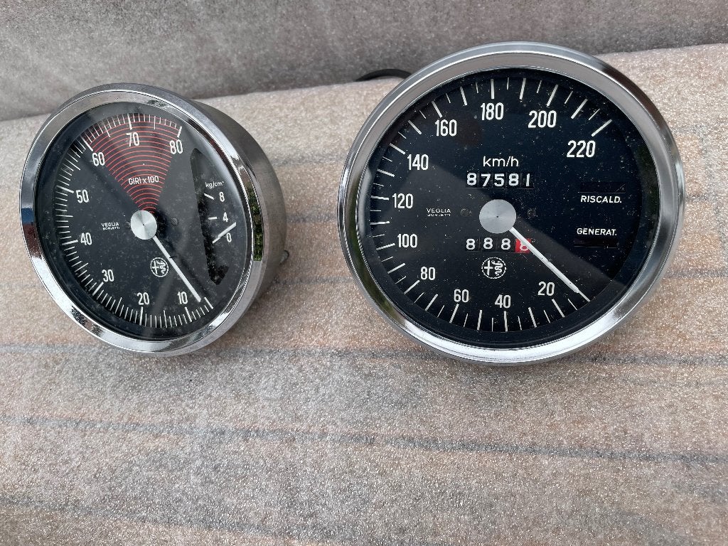 Alfa Romeo 105 GT Bertone Junior, compteur km/h 1750 GTV, Enlèvement ou Envoi, Utilisé, Alfa Romeo
