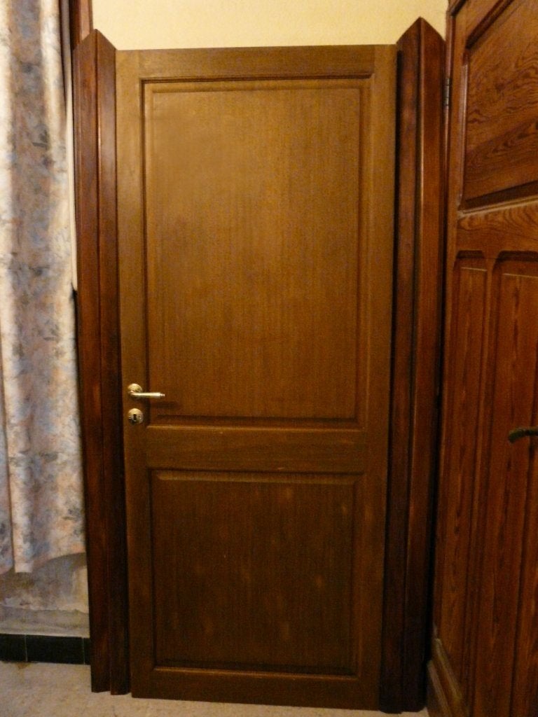 Binnendeur met frame en beslag, Gebruikt, 150 tot 225 cm, Hout, Ophalen