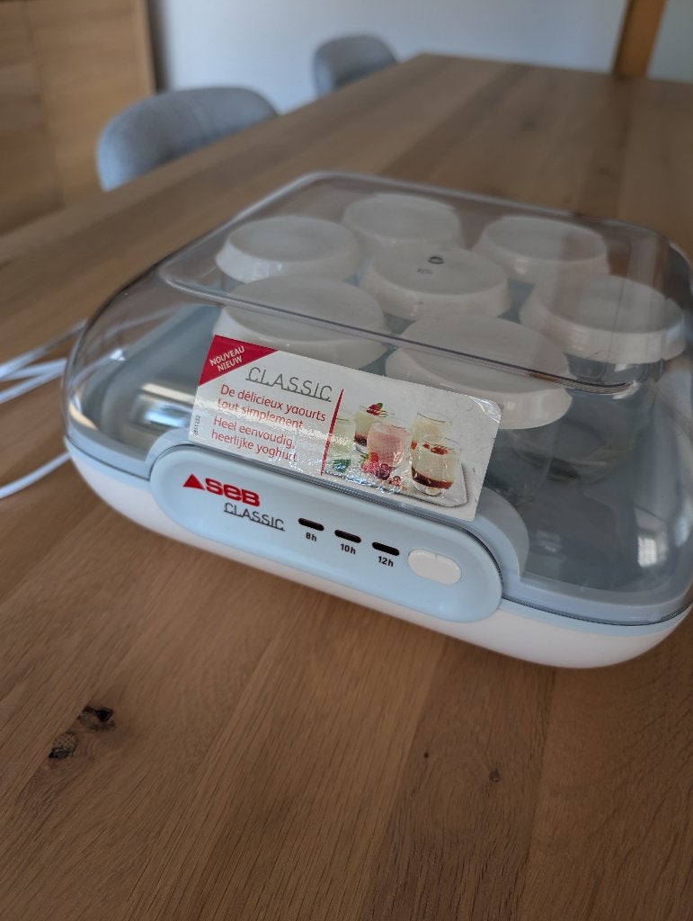 SEB Yoghurtmaker, Overige typen, Kunststof, Ophalen of Verzenden, Zo goed als nieuw