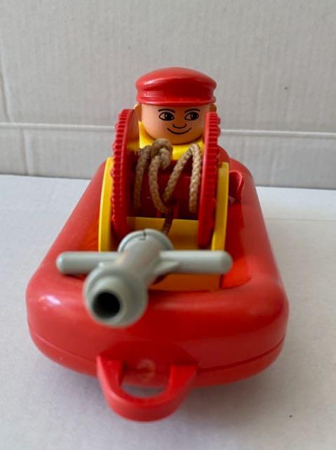 Vintage Duplo reddingsboot, Gebruikt, Overige thema's, Ophalen of Verzenden, Compleet