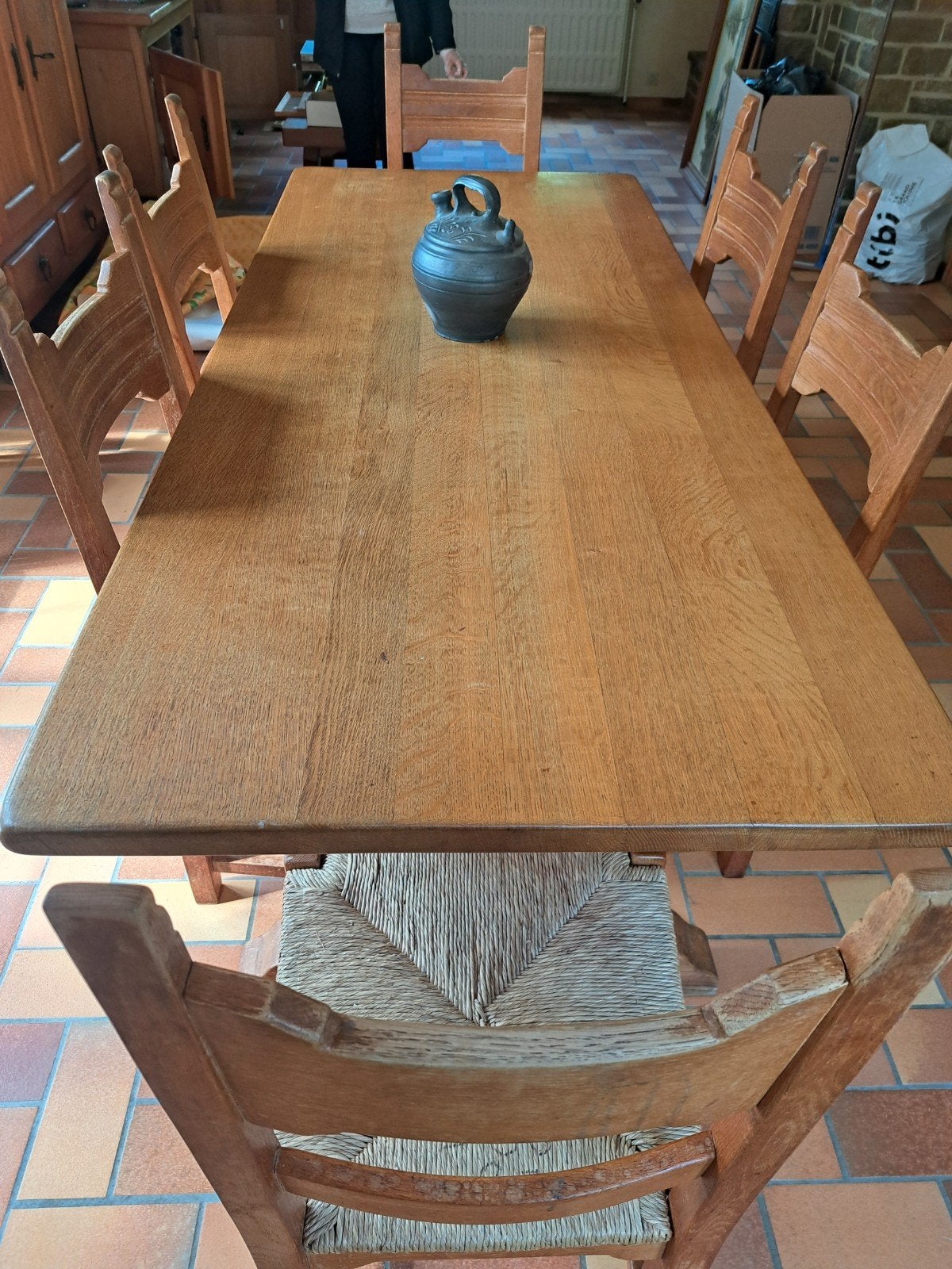 Table et chaisses en chêne Faire offre, Enlèvement